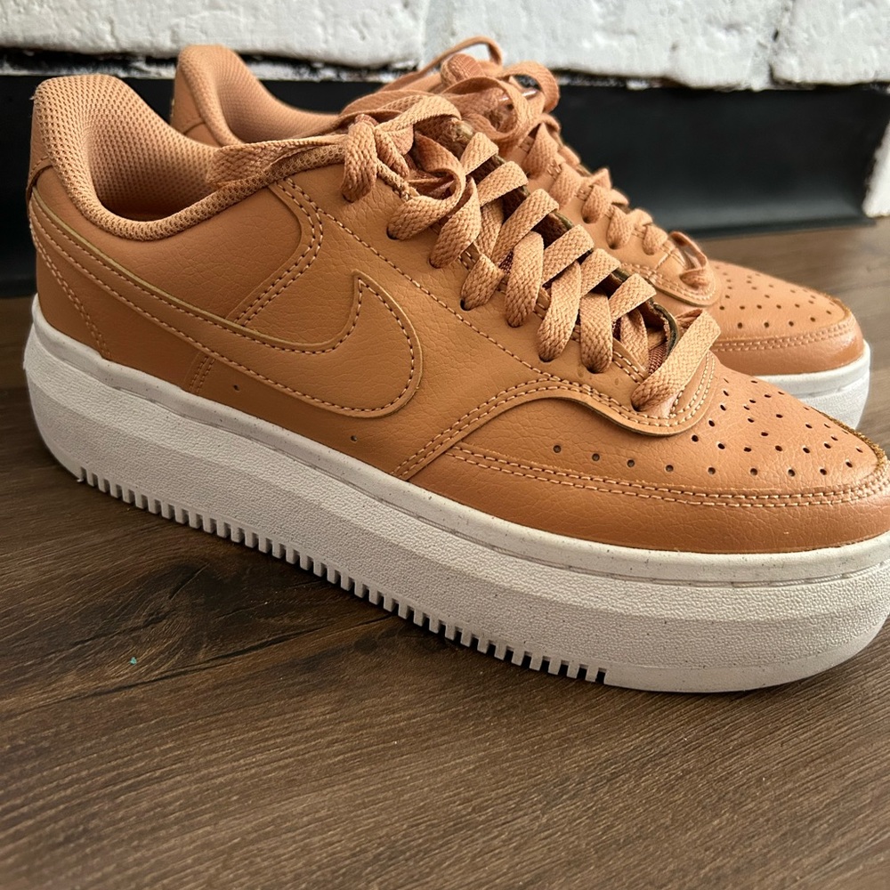 Nike Women's Court Vision Alta LTR Light Cognac Shoes